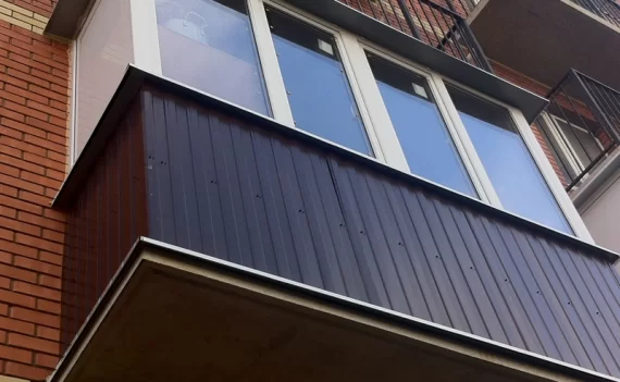 Наружная отделка балкона