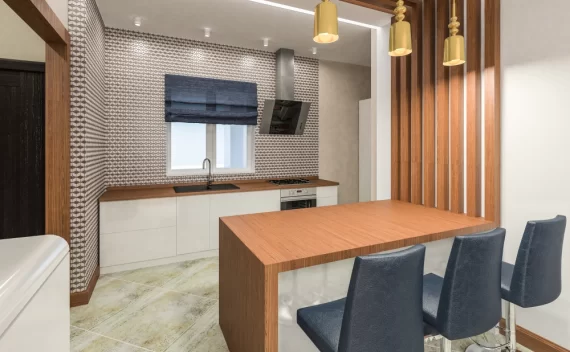 Объединение балкона с кухней